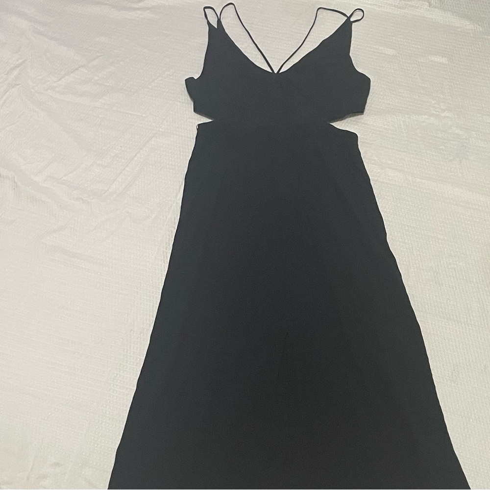 Topshop Black Backless Dress
